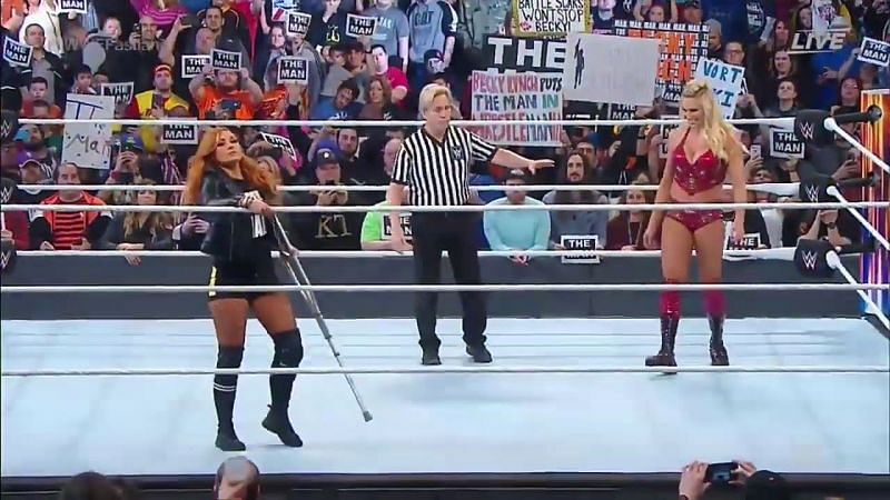 Becky Lynch is now part of the Women's Championship match at WrestleMania